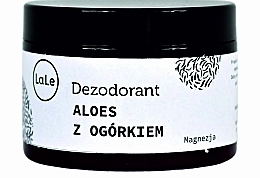 Крем-дезодорант с алоэ и огурцом - La-Le Cream Deodorant — фото N1