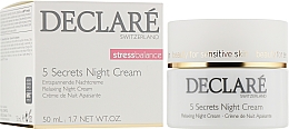 Нічний відновлювальний крем "5 секретів" - Declare Stress Balance 5 Secrets Night Cream — фото N2