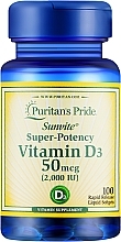 Парфумерія, косметика Дієтична добавка "Вітамін D3", 50 мкг - Puritan's Pride Vitamin D3