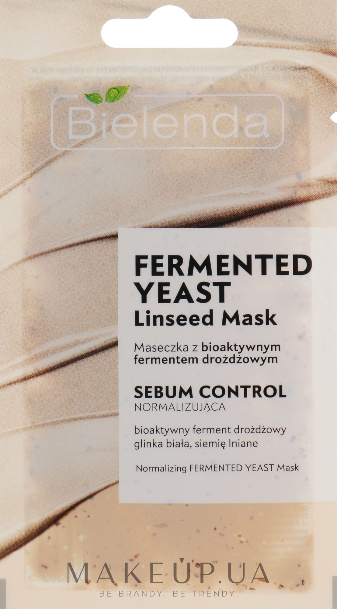 Маска для обличчя з ферментами - Bielenda Fermented Yeast Linseed Mask — фото 8g