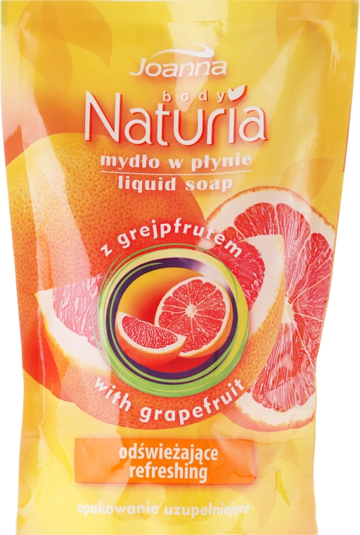 Рідке мило "Грейпфрут" - Joanna Naturia Body Grapefruit Liquid Soap (Refill) — фото N1