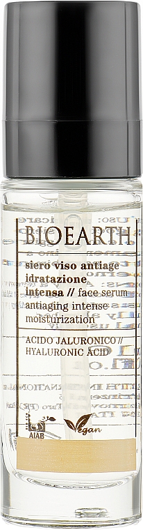 Інтенсивна антивікова сироватка для обличчя - Bioearth Intensive Hydratation Anti-Aging Serum — фото N1