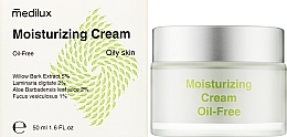 Зволожувальний крем для жирної шкіри - Medilux Moisturizing Cream — фото N2