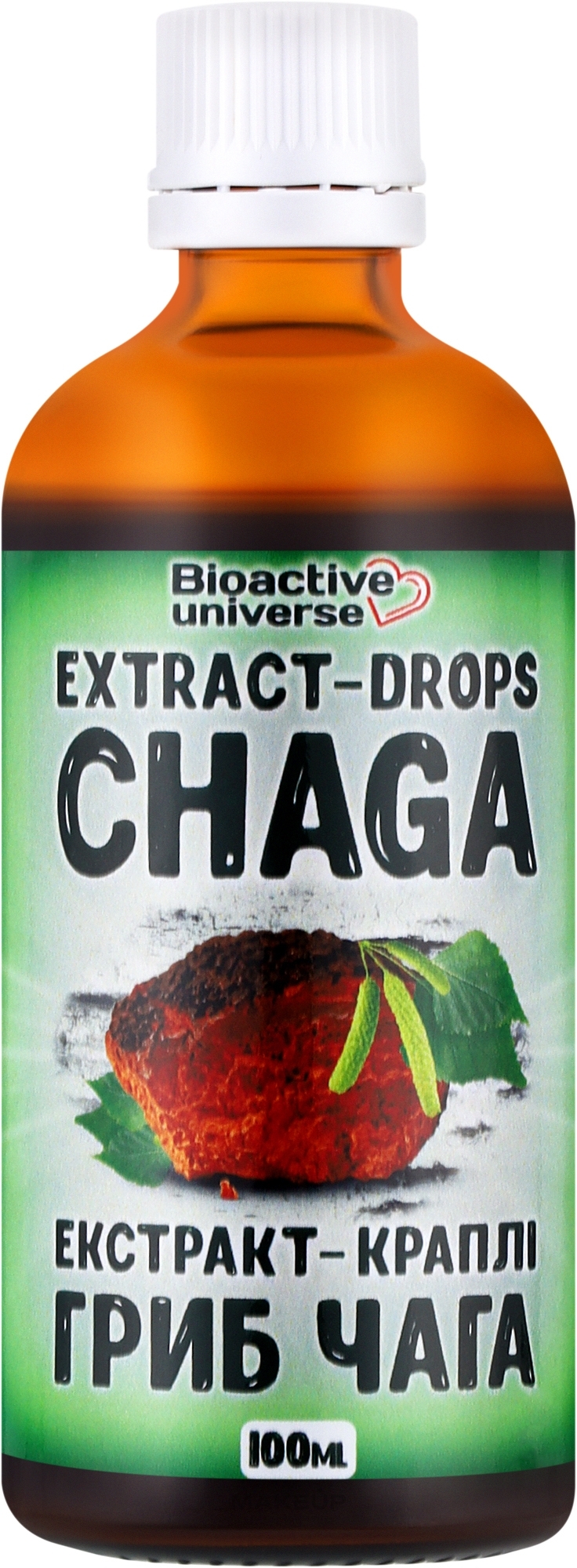 Экстракт-капли "Гриб Чага" - Bioactive Universe Extract-Drops Chaga — фото 100ml