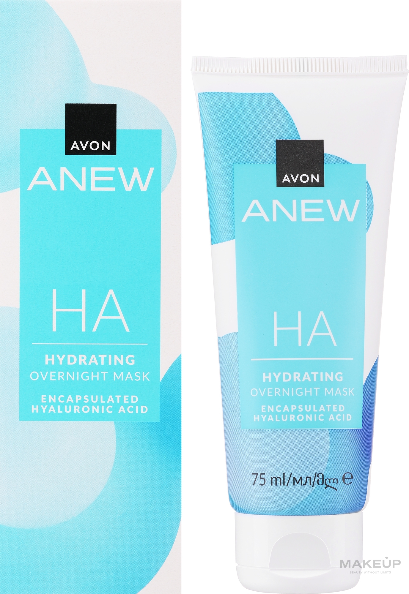 Ночная маска для лица «Глубокое увлажнение» - Avon Anew Clinical Hydrating Overnight Mask — фото 75ml