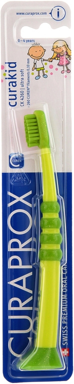 Дитяча зубна щітка Curakid, салатова - Curaprox