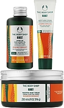 Набор - The Body Shop Mandarin & Bergamot Vegan Boost (h/b/oil/100ml + b/cr/200 + h/cr/30ml) — фото N2