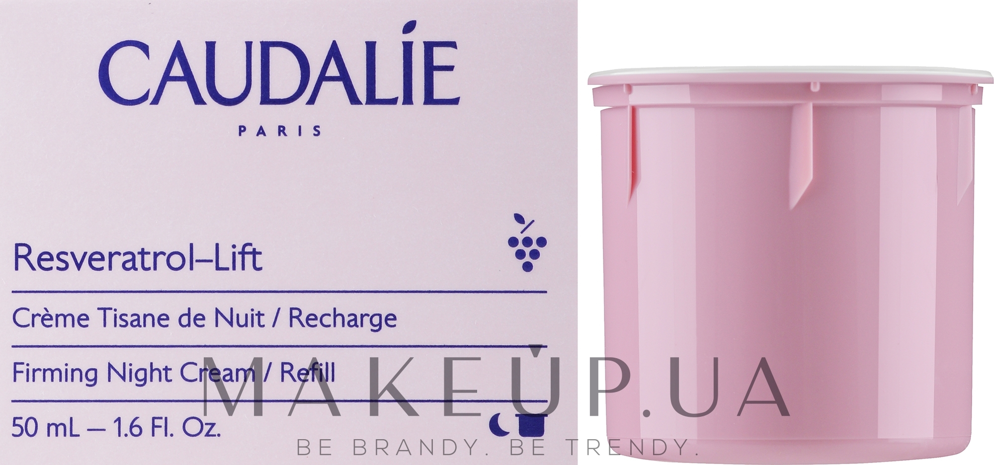 Ночной крем для лица - Caudalie Resveratrol Lift Firming Night Cream Refill (сменный блок)  — фото 50ml