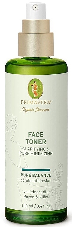 Тонер для обличчя - Primavera Pure Balance Clarifying & Pore Minimizing Face Toner — фото N1