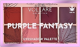 Палетка теней для век - Vollare Purple Fantasy Eyeshadow Palette — фото N2