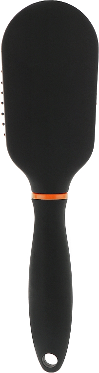 Масажна овальна міні щітка для волосся, помаранчева - Titania Softtouch — фото N2
