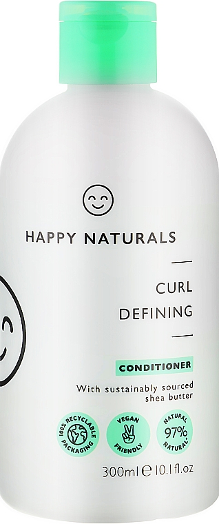 Кондиционер для волос "Послушные локоны" - Happy Naturals Curl Defining Conditioner — фото N1