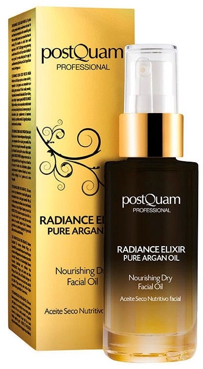 Зволожувальна олія для обличчя - Postquam Radiance Elixir Pure Argan Facial Oil Nourishing Facial Oil — фото N1