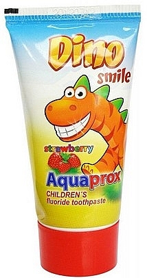 Детская зубная паста со вкусом клубники - Mattes Rebi-Dental Aqua Prox Dino Smile — фото N1