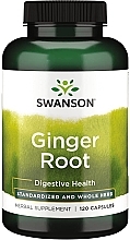 Парфумерія, косметика Харчова добавка "Корінь імбиру", 250 мг - Swanson Ginger Root