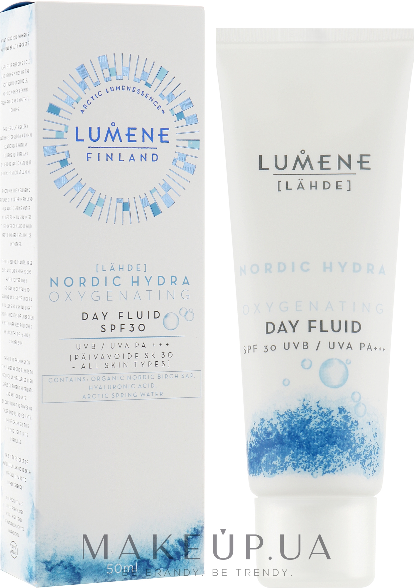 Денний кисневий флюїд - Lumene Lahde Nordic Hydra Oxygenating Day SPF 30: купити за найкращою ціною в Україні | Makeup.ua