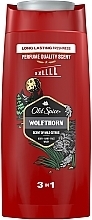 Духи, Парфюмерия, косметика Шампунь-гель для душа 3 в 1 - Old Spice Wolfthorn Shower Gel + Shampoo 3 in 1