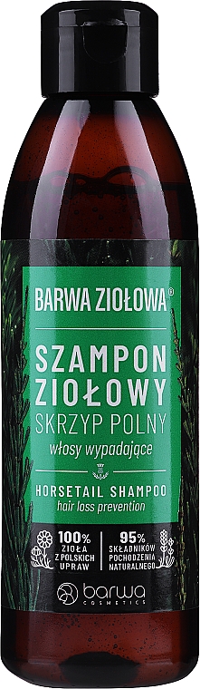 Шампунь с экстрактом хвоща полевого против выпадения волос - Barwa Herbal Horsetail Shampoo
