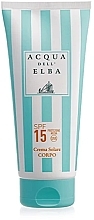Парфумерія, косметика Захисний крем для тіла - Acqua Dell Elba Body Sun Cream SPF 15