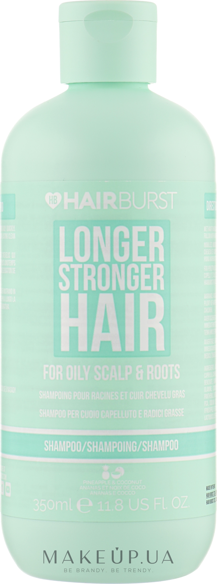 Шампунь для жирной кожи головы и корней - Hairburst Long And Healthy Shampoo For Oily Scalp & Roots — фото 350ml