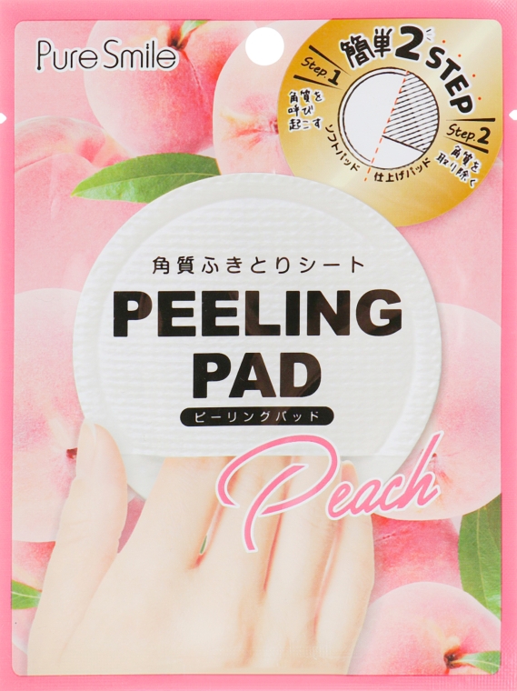 Пілінг-диск для обличчя з екстрактом персика - Pure Smile Peeling Pad