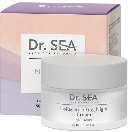 Ночной лифтинг-крем для лица с коллагеном - Dr. Sea Collagen Lifting Night Cream — фото N1