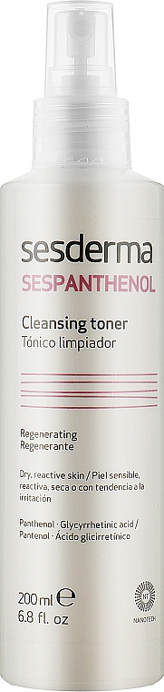 Очищающий восстанавливающий тоник - SesDerma Laboratories Sespanthenol Cleansing Tonic — фото N1