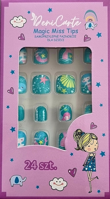 Накладные ногти для детей "Русалочка", 969 - Deni Carte Magic Miss Tips — фото N1