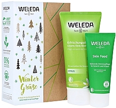 Духи, Парфюмерия, косметика Набор - Weleda Citrus Skin Food (sh/gel/200ml + cr/75ml)