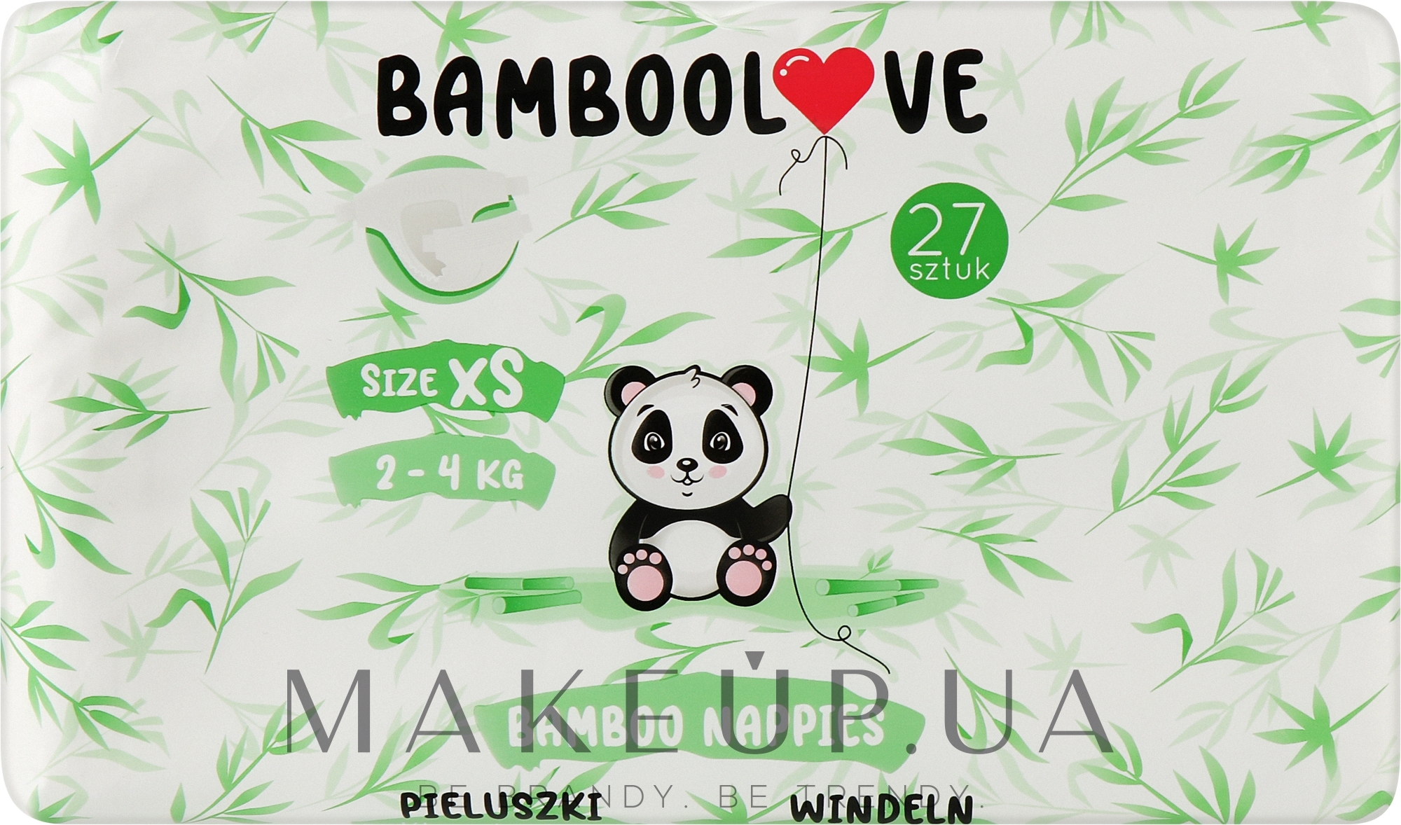 Бамбуковые подгузники, XS (2-4 кг), 27 шт - Bamboolove — фото 27шт