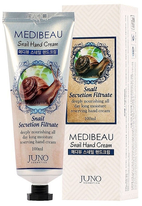 Крем для рук с муцином улитки - Juno Medibeau Snail Hand Cream — фото N1