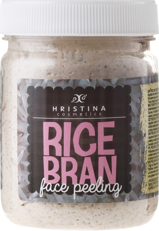 Пілінг для обличчя, з рисовими висівками  - Hristina Cosmetics Rice Bran Face Peeling — фото N1