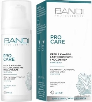 Крем для обличчя з лактобіоновою кислотою і сечовиною - Bandi Professional Pro Care Lactobionic Acid And Urea Face Cream — фото 50ml