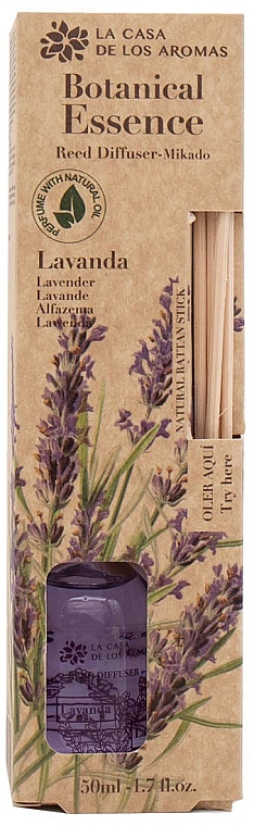Аромадиффузор "Лаванда" - La Casa de Los Aromas Botanical Essence Reed Diffuser Lavender — фото N1