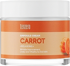 Ампульный крем для лица - Tenzero Relaxing Carrot Ampoule Cream — фото N1
