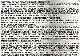 УЦЕНКА Осветлитель для волос с маслом оливы и экстрактом бамбука - Sts Cosmetics Aquerelle Blond-On * — фото N3