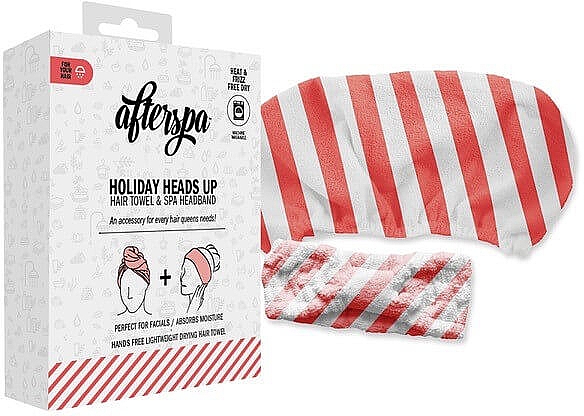 Набір - AfterSpa Holiday Head Up Set (towel/1pcs + headband/1pcs) — фото N1