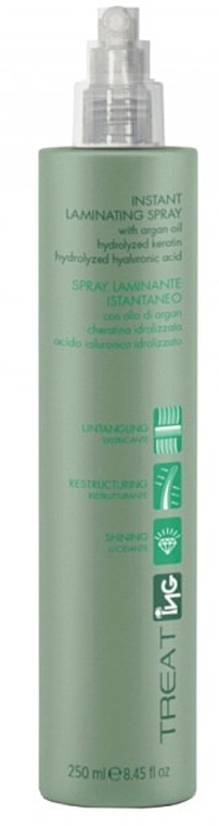 Ламінувальний спрей для волосся з гіалуроновою кислотою - ING Professional Treating Instant Laminating Spray — фото N1