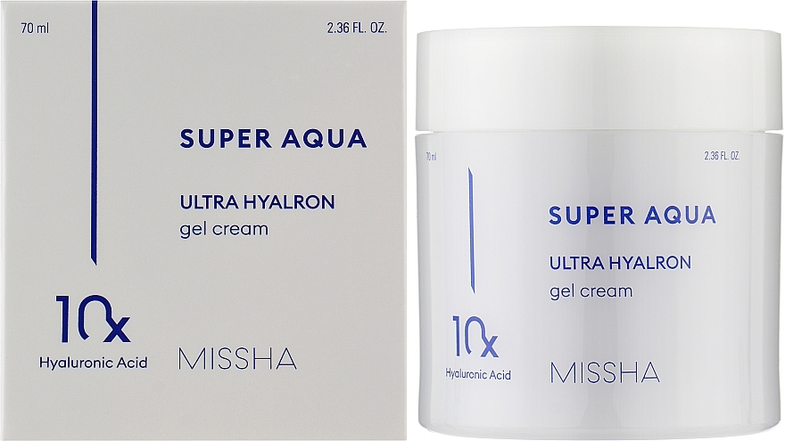 Зволожувальний гель-крем для обличчя - Missha Super Aqua Ultra Hyalron Gel Cream — фото N2