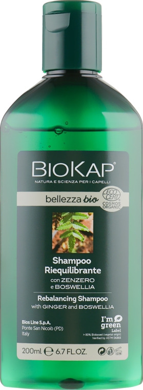 Восстанавливающий шампунь - BiosLine BioKap Rebalancing Shampoo — фото N2