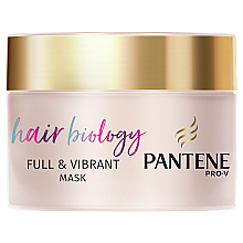 Бальзам-ополіскувач "Біологія волосся. Об'єм та сяяння" - Pantene Pro-V Hair Biology Full & Vibrant Mask — фото N1