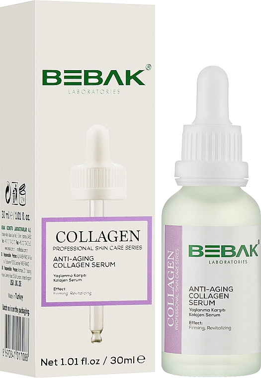 Омолоджувальна сироватка проти зморщок з колагеном - Bebak Laboratories Anti-Aging Collagen Serum — фото N2
