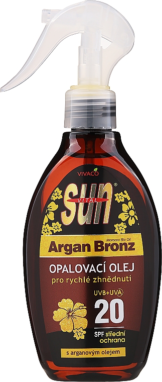 Олія для засмаги - Vivaco Sun Argan Oil SPF 20 — фото N1