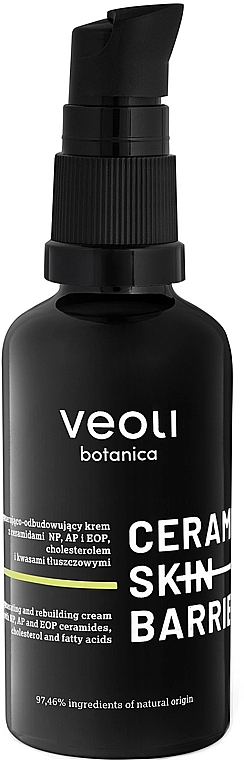 Регенерувальний і відновлювальний крем для обличчя - Veoli Botanica Ceramide Skin Barrier — фото N2