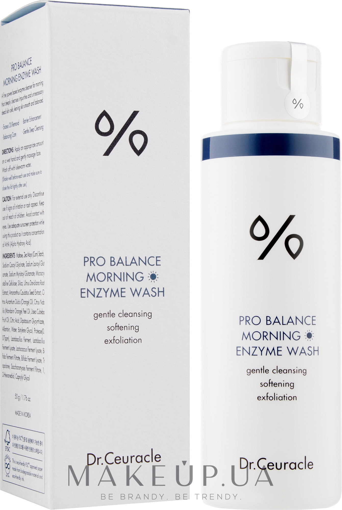 Энзимная утренняя пудра с пробиотиками - Dr.Ceuracle Pro Balance Morning Enzyme Wash — фото 50g