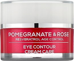 Підтягувальний крем для шкіри навколо очей "Гранат і троянда" - BioFresh Via Natural Pomegranate & Rose Lifting Eye Contour Cream Care — фото N1