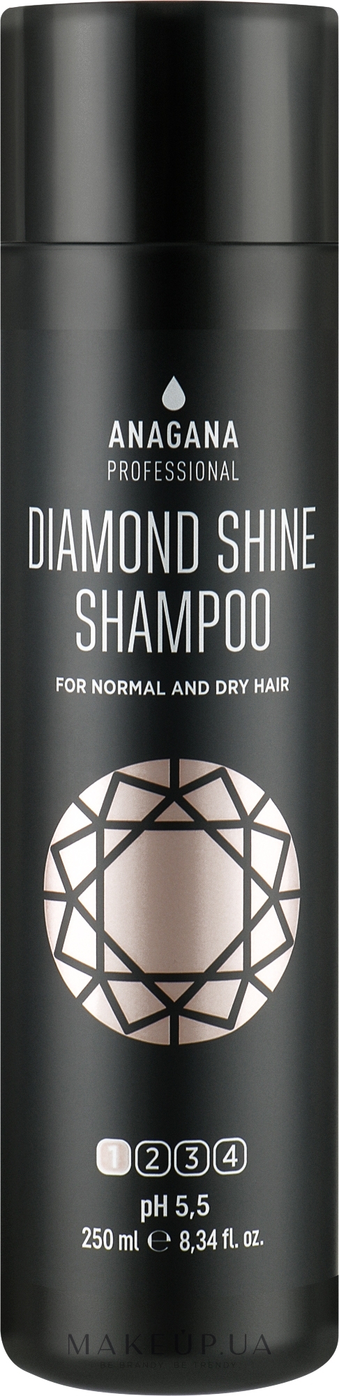 Шампунь "Діамантовий блиск" для всіх типів волосся - Anagana Professional Diamond Shine Shampoo — фото 250ml