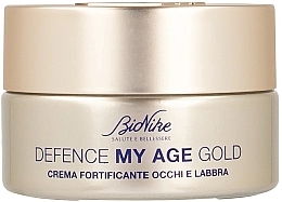 Укрепляющий крем для глаз и губ - BioNike Defense My Age Gold Fortifying Eyes And Lips Cream — фото N1