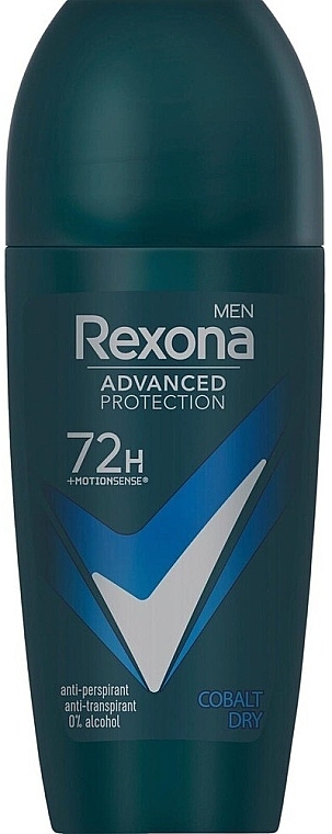 Антиперспирант-ролик - Rexona 72h Cobalt Dry Roll-On Men — фото N1