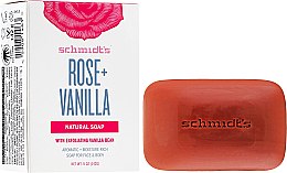 Мыло - Schmidt's Naturals Bar Soap Rose Vanilla — фото N1